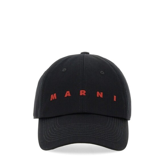 Marni Black Baseball Hat With Structured Crown - NWT